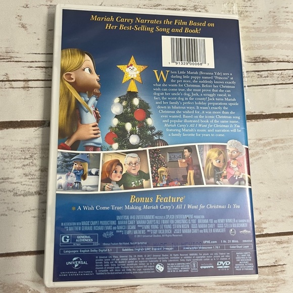 Mariah Carey’s All I Want for Christmas Is You DVD Movie like new - Picture 2 of 5